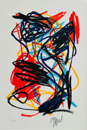 Karel Appel - Der Spiegel I ( KÖln, 1962) met nieuwe lijst! kopen? Bied vanaf 725!