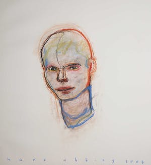 Hans Abbing - Tekening in pastelkrijt, Zonder titel kopen? Bied vanaf 1!