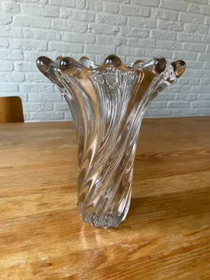 Murano Glas - Gedraaide Murano vaas, zeer zwaar, 1960 kopen? Bied vanaf 35!