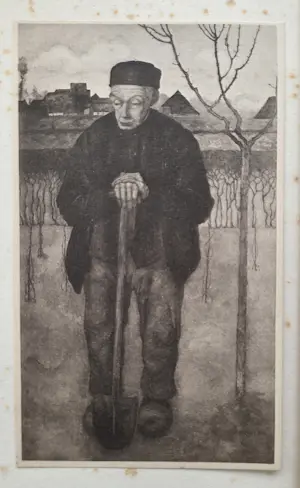 Jan Mankes - Twee heliogravures. Knecht Douwe. kopen? Bied vanaf 20!