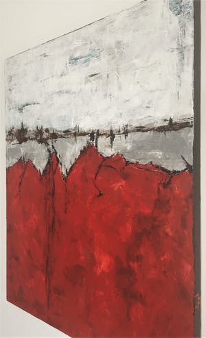 John Foppen - Vista in Red+ Wh.+ Bl.. ........# K 02. XL . GROOT. kopen? Bied vanaf 189!