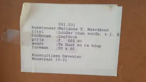 Marianne Naerebout - Louder than words kopen? Bied vanaf 80!