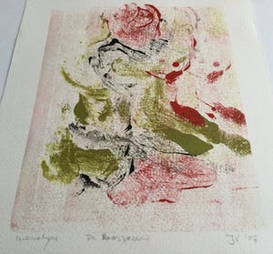 Niet of onleesbaar gesigneerd - De Roosvrouw | monotype - ingelijst kopen? Bied vanaf 1!