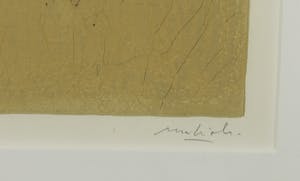 Carlo Mattioli - Zeefdruk/Reliëfdruk, Landschap - Ingelijst kopen? Bied vanaf 40!