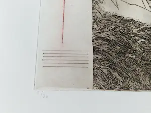 Jan Montyn - Grote, vrij zeldzame drogenald Ets uit de "Vietnam" serie - kleine oplage (30) kopen? Bied vanaf 78!