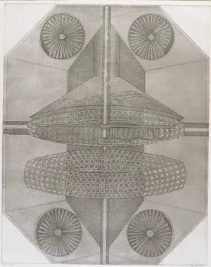 Cees Juffermans - Ets, Geometrische voorstelling kopen? Bied vanaf 1!