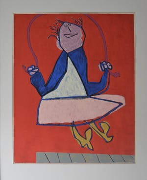 Jan Roede - Touwtje Springen - ingelijst - HC 3/5 kopen? Bied vanaf 150!