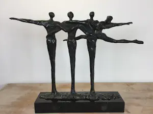 Corry Ammerlaan - Bronzen sculptuur | 'Balans' (ZEER GROOT, UNIEK WERK) kopen? Bied vanaf 300!