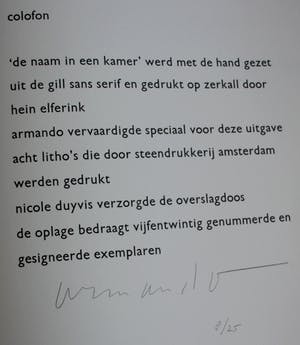 Armando - litho : geometrische compositie - de naam in een kamer - 1998 kopen? Bied vanaf 225!