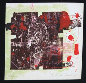 Rik van Iersel - 'Kop' - Originele litho met Kunstboek kunstenaar hardcover - Nieuwstaat kopen? Bied vanaf 39!