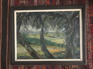 Niet of onleesbaar gesigneerd - Mooi zuidelijk zomerlandschap kopen? Bied vanaf 1!