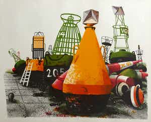 Herman Berserik - Kleurenlitho - 1979 verkocht voor € 75!
