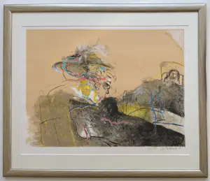 Kees van Bohemen - handgesigneerde kleurenlitho | 'Moeder met kind aan tafel' | 1981 (INGELIJST) kopen? Bied vanaf 200!