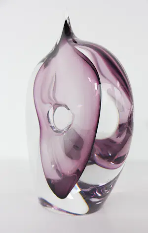 Studio Ahus - (Anne Dreutler), Paars glasobject kopen? Bied vanaf 150!