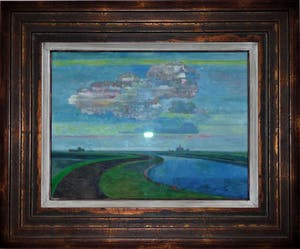Dirk Breed - Stemmig avondlandschap kopen? Bied vanaf 500!