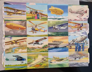 Diverse kunstenaars - Vintage poezieplaatjes auto's en vliegtuigen kopen? Bied vanaf 40!