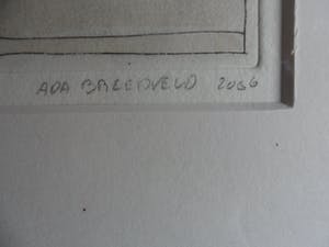 Ada Breedveld - Handgekleurde ets, Titel. "Kleine pauze". kopen? Bied vanaf 50!