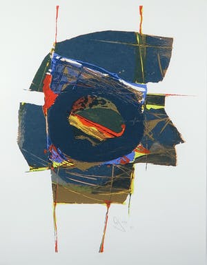 Arty Grimm - Zeefdruk, Zonder titel - Ingelijst kopen? Bied vanaf 50!