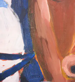 Roeland Zijlstra - Acryl op doek, Koeienboel - Ingelijst (Groot) kopen? Bied vanaf 100!