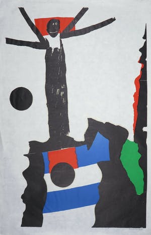 Jef Diederen - Houtsnede, Black Saint kopen? Bied vanaf 1!