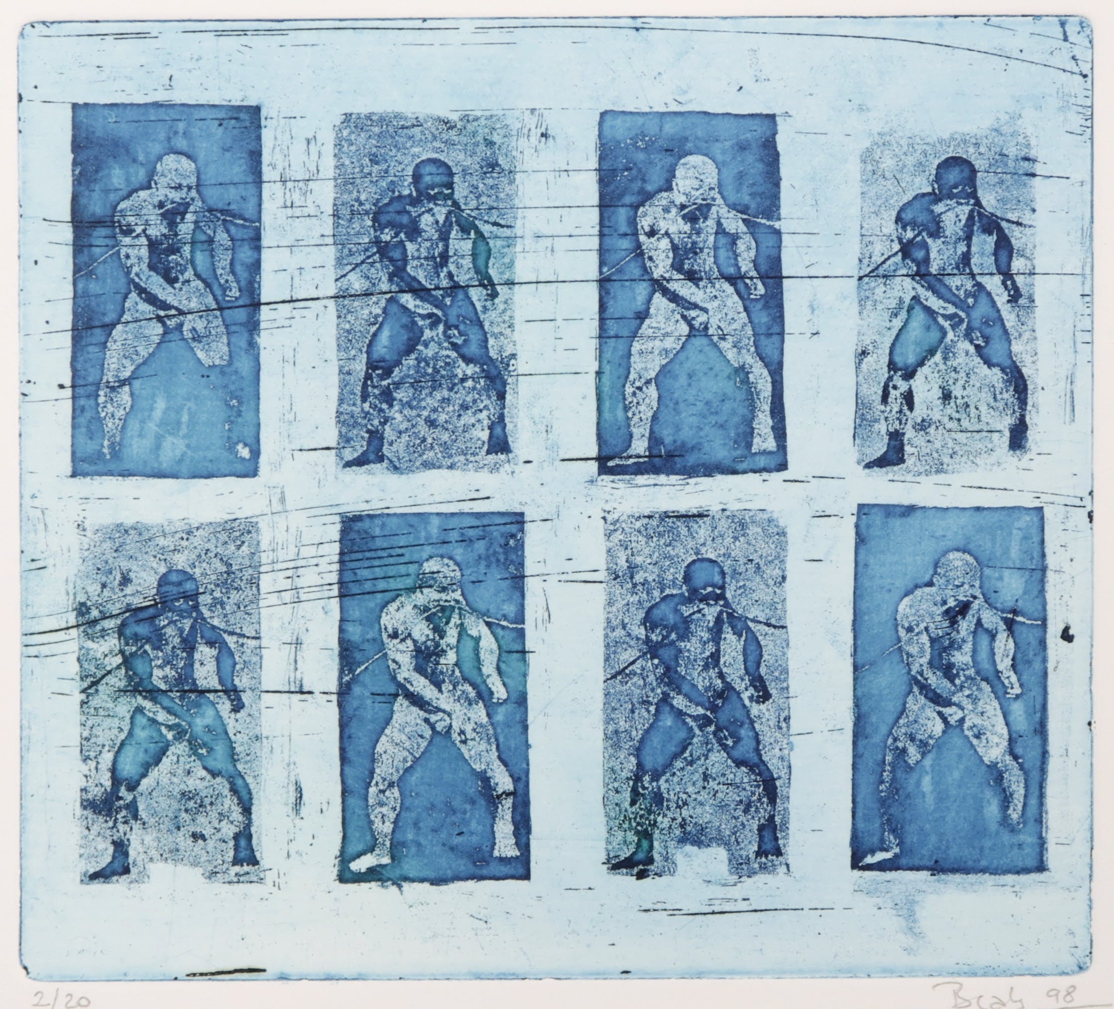 Beaty Czeto - Ets en aquatint, The blue clear decrease kopen? Bied vanaf 20!