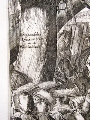 Romeyn de Hooghe - Spaanse wreedheden in West-Indië kopen? Bied vanaf 300!