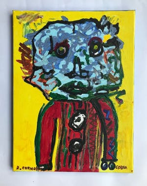 Ruud Cornelisse - Acrylschilderij op doek - Titel cobra - gesigneerd kopen? Bied vanaf 45!