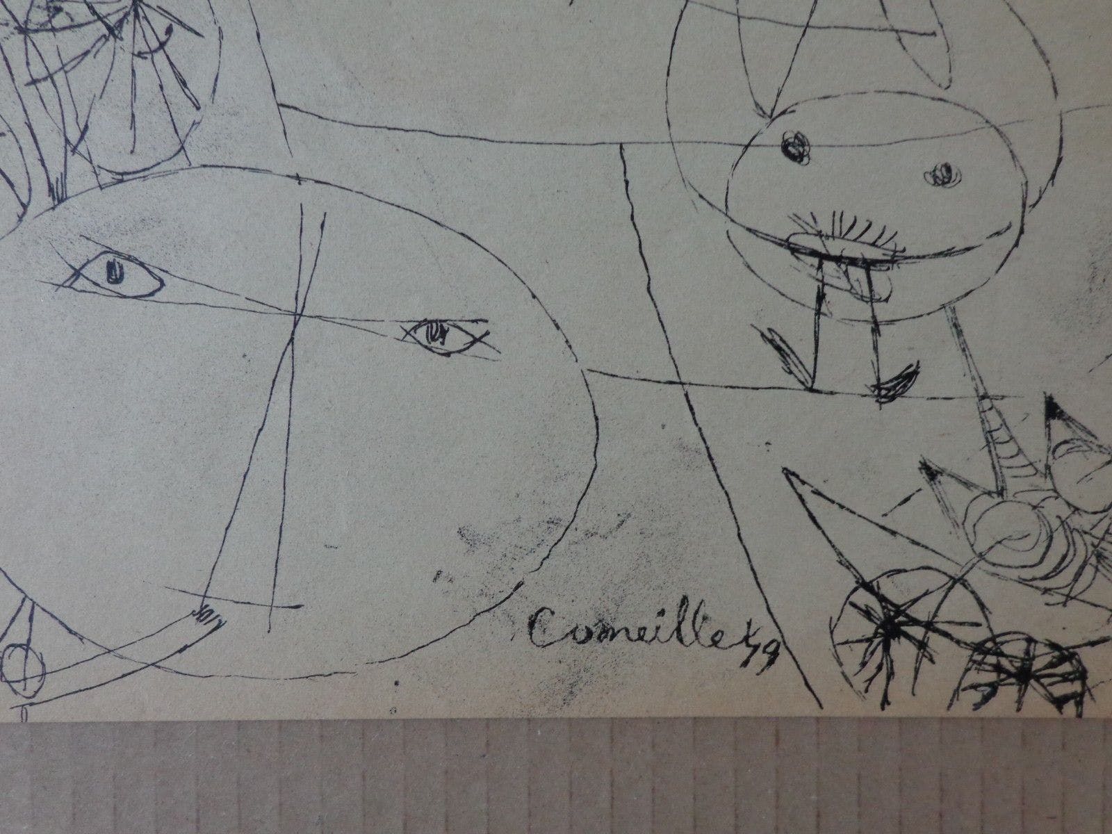 Corneille - COBRA / ZW-W LITHO / 30x23cm / 1949 kopen? Bied vanaf 55!