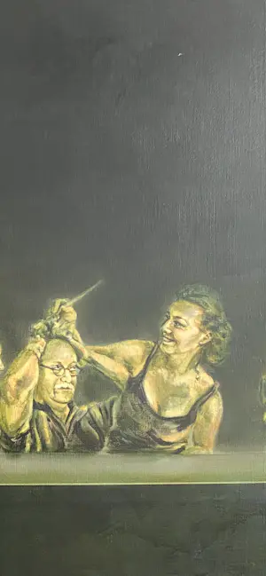 Marjolein Bos - Portret 'laatste avondmaal' kopen? Bied vanaf 1000!