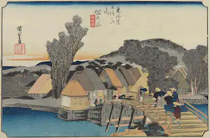 Ando Hiroshige - Houtdruk, Hodogaya kaufen? Bieten Sie von 35!