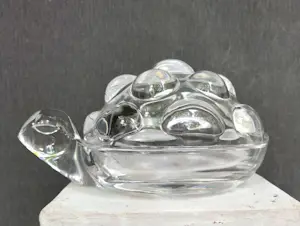 Val-Saint-Lambert - Schaal met deksel in de vorm van een schildpad kopen? Bied vanaf 15!