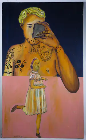 Ramon Jan Vet - Olieverf op doek, Telefoongesprek kopen? Bied vanaf 80!