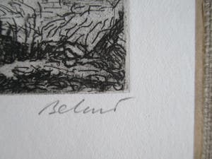 Gerard Bellaart - Ets landschap kopen? Bied vanaf 15!