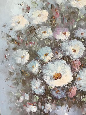 Eddy Samson - Pot met bloemen. kopen? Bied vanaf 1!