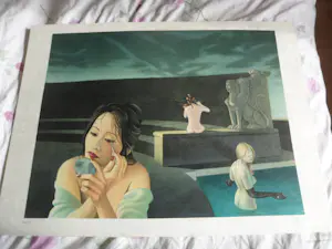 Bernard-Stephan Moldawan - Litho op Japans papier. Titel "LE BAIN ROMAIN" kopen? Bied vanaf 45!
