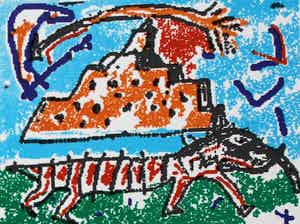 Dodog Soeseno - Zeefdruk verkocht voor € 45!