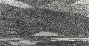 Paul Overhaus - Potloodtekening, Landschap - Ingelijst kopen? Bied vanaf 1!