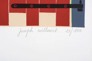 Joseph Willaert - Rood hekken met huisje in achtergrond kopen? Bied vanaf 350!