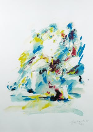 Frank Gude - Zeefdruk, Voetbal - Ingelijst kopen? Bied vanaf 1!