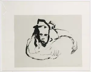 Niet of onleesbaar gesigneerd - Inkttekening, Uber die Kunst ein Richtigen - Ingelijst kaufen? Bieten Sie von 1!
