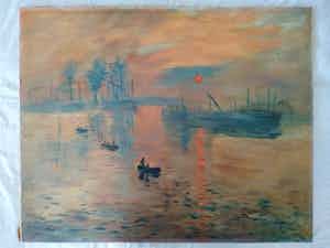 Niet of onleesbaar gesigneerd - Zeezicht bij zonsondergang verkocht voor € 1!