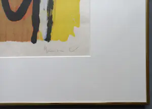Bram van Velde - ingelijste gesigneerde kleuren litho – MP274 - 1977 kopen? Bied vanaf 395!