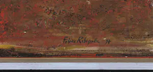 Fabrice Rebeyrolle - Gemengde techniek op paneel, Sans titre - Ingelijst kopen? Bied vanaf 1!