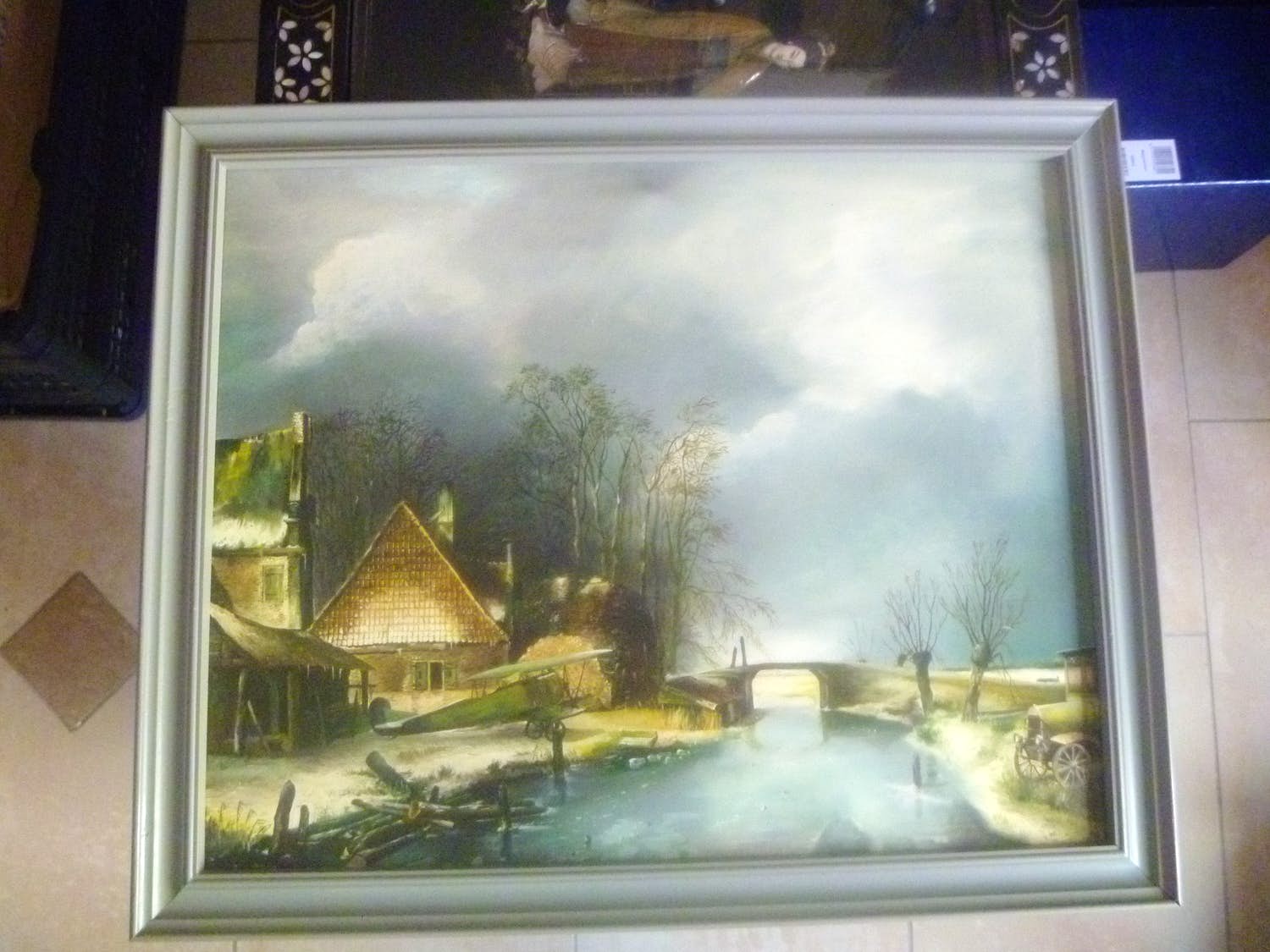 Peter Meuleners - prachtig schilderij - versteend landschap verkocht voor € 39!