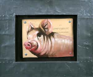 Jan Bollaert - Gemengde techniek op papier, La comptabilité - Ingelijst verkocht voor € 1!