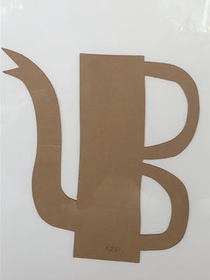 Klaas Gubbels - Koffiekan van karton in lijst kopen? Bied vanaf 375!