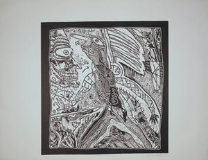 Rik van Iersel - Zeefdruk, Lot van twee Figuren kopen? Bied vanaf 50!