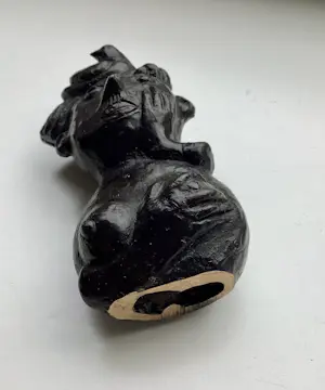 Loek Bos - Vrouw met vogel in haar kopen? Bied vanaf 295!