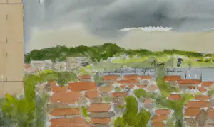 Franklin Meijer - Terschelling - Haven West met Brandaris kopen? Bied vanaf 75!