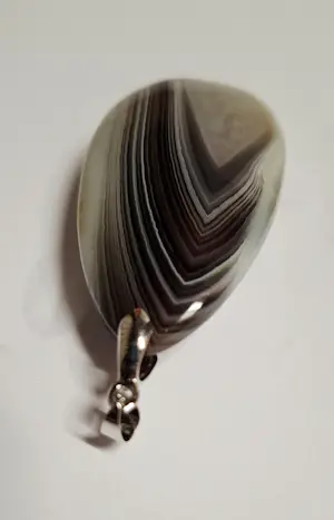 nieuwe Zilveren hanger met Botswana Agaat kopen? Bied vanaf 30!